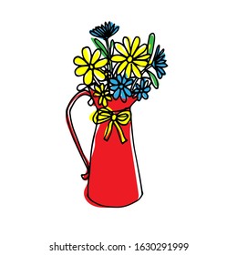 Vector illustration isolated on white background. Concept in doodle hand drawn style. It can be used for poster, postcard, t-shirt print, flyer and other design.
