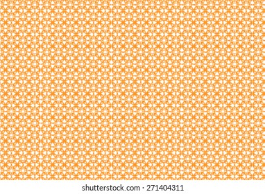 Vector Illustration isolated on white background. Vector seamless pattern. Can be used for web page backgrounds. Pattern in orange colors.