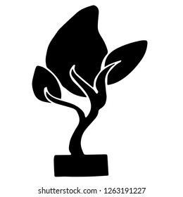 Vector Illustration of Isolated Outline Abstract Nature Trees for Graphic Design, Template, Background, Icon, and More.