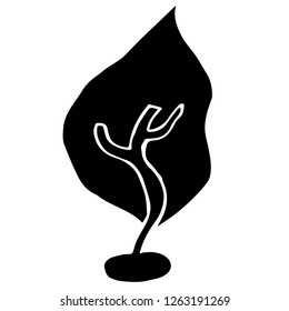 Vector Illustration of Isolated Outline Abstract Nature Trees for Graphic Design, Template, Background, Icon, and More.