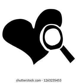 Vector Illustration of Isolated Outline Heart Shape for Graphic Design, Template, Background, Icon, and More.