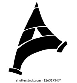 Vector Illustration of Isolated Outline Paris Eiffel Tower for Graphic Design, Template, Background, Icon, and More.