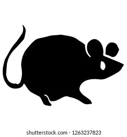 Vector Illustration of Isolated Outline Rat Animal for Graphic Design, Template, Background, Icon, and More.