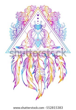 
Vector illustration isolated. Printing T-shirts. Talisman butterfly, moth. Ethnic design, fashion chic, tribal symbol, soul. Tattoo, style, beauty, fly, bohemian, amulet, totem, trip, 
Dreamcatcher