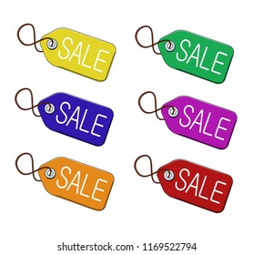 vector illustration isolated sale tag