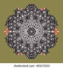 Vector illustration. Isolated of vector snowflakes