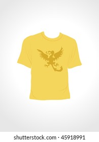 vector illustration of isolated tshirt