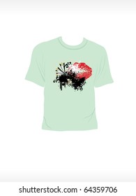 Vektorgrafik von isoliertem T-Shirt