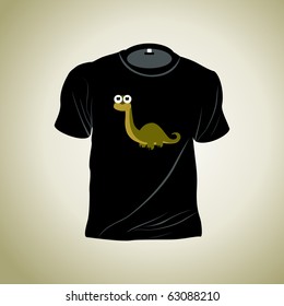 vector illustration of isolated tshirt with grey background