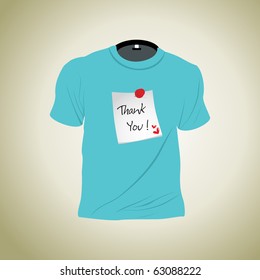 ilustración vectorial de camiseta aislada con fondo gris