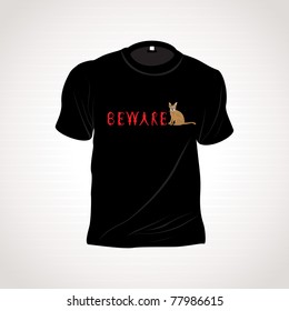 vector illustration of isolated tshirt with grey background