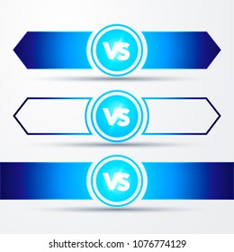 vector illustration isolated VS versus sign concept of confrontation, together, standoff, final fighting.