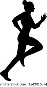 vector illustration. isoleted  black silhouette fitness exercise 