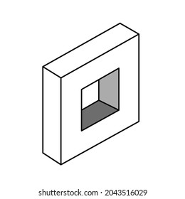 vector illustration Isometric Geometry basic