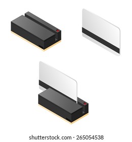 A Vector Illustration Of An Isometric Security System For Financial Protection Or Door Access.
Swipe Card.
A Card Being Swiped Through Allowing Or Denying Access.