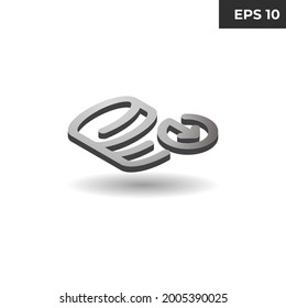 vector illustration of isometric symbol backip database style 3D for website elements, presentations, infographics, mobile applications, logos, 3d icons, realistic icons