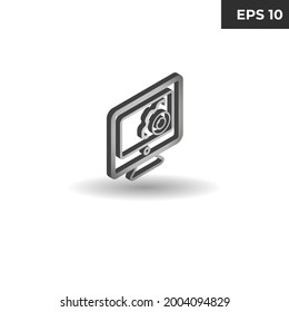 vector illustration of isometric symbol maintenance, service, style 3D for website elements, presentations, infographics, mobile applications, logos, 3d icons, realistic icons