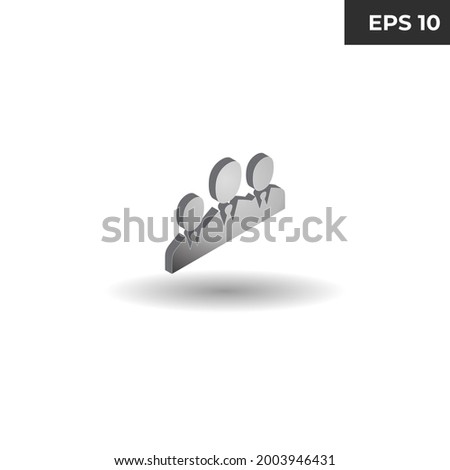 vector illustration of isometric symbol  people, Man, Comunity 3D for website elements, presentations, infographics, mobile applications, logos, 3d icons, realistic icons