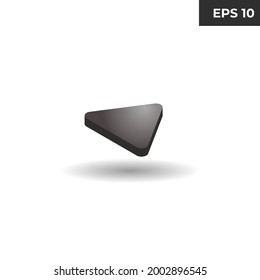 vector illustration of isometric symbol play and pause 3D for website elements, presentations, infographics, mobile applications, logos, 3d icons, realistic icons