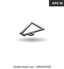 vector illustration of isometric symbol speaker, sound, bell  style 3D for website elements, presentations, infographics, mobile applications, logos, 3d icons, realistic icons