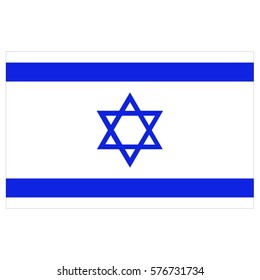 vector illustration of Israel flag
