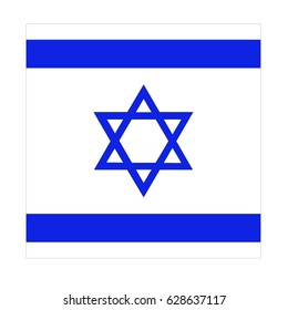 vector illustration of Israel flag