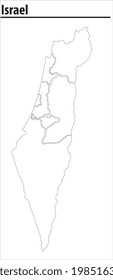 vector illustration of israel map
