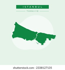Vector illustration vector of Istanbul map Turkey