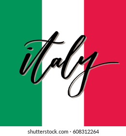 Vector Illustration Italian Flag Italy Modern Stock Vector (Royalty ...