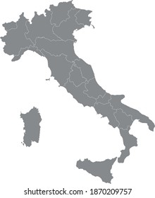 vector illustration of Italy map