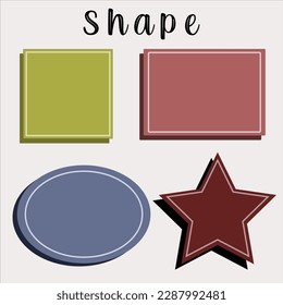 Vector illustration item shape suitable for your poster or banner template