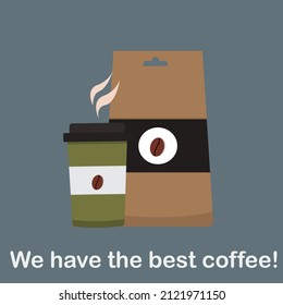 Vector illustration of items from a coffee shop on a white background. The objects can be used to design various menus, brochures, posters, flyers.
