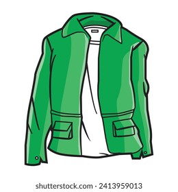 a vector illustration of a jacket can be used for book illustrations