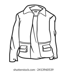 a vector illustration of a jacket can be used for book illustrations