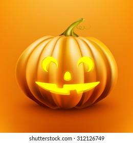 Vector illustration Jack-o'-lantern. Pumpkin. Halloween. EPS 10