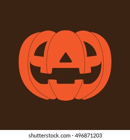 Vector illustration of Jack-O-Lantern pumpkin for Halloween season.