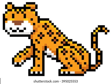 Dibujo vectorial de la caricatura de Jaguar - Diseño de Pixel