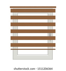 Vector illustration of jalousie and roll symbol. Graphic of jalousie and wooden vector icon for Stock.