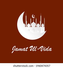 Vector Illustration of Jamat Ul-Vida , last Friday in the month of Ramadan