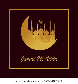 Vector Illustration of Jamat Ul-Vida , last Friday in the month of Ramadan