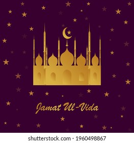 Vector Illustration of Jamat Ul-Vida , last Friday in the month of Ramadan