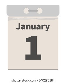 Vector Illustration — January 1