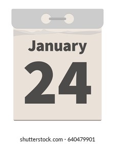 Vector illustration, January 24