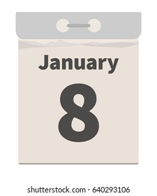 Vector Illustration — January 8