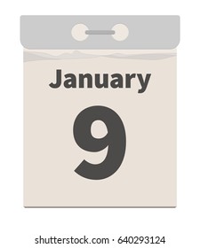 Vector Illustration — January 9