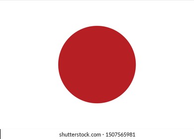 vector illustration of Japan flag