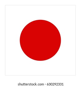 vector illustration of Japan flag
