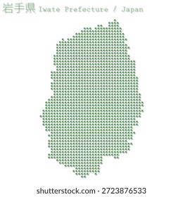 Vektorgrafik: Japan, IWATE-Präfektur Karte