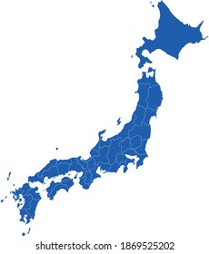 vector illustration of Japan map