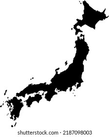 Vector illustration of Japan map